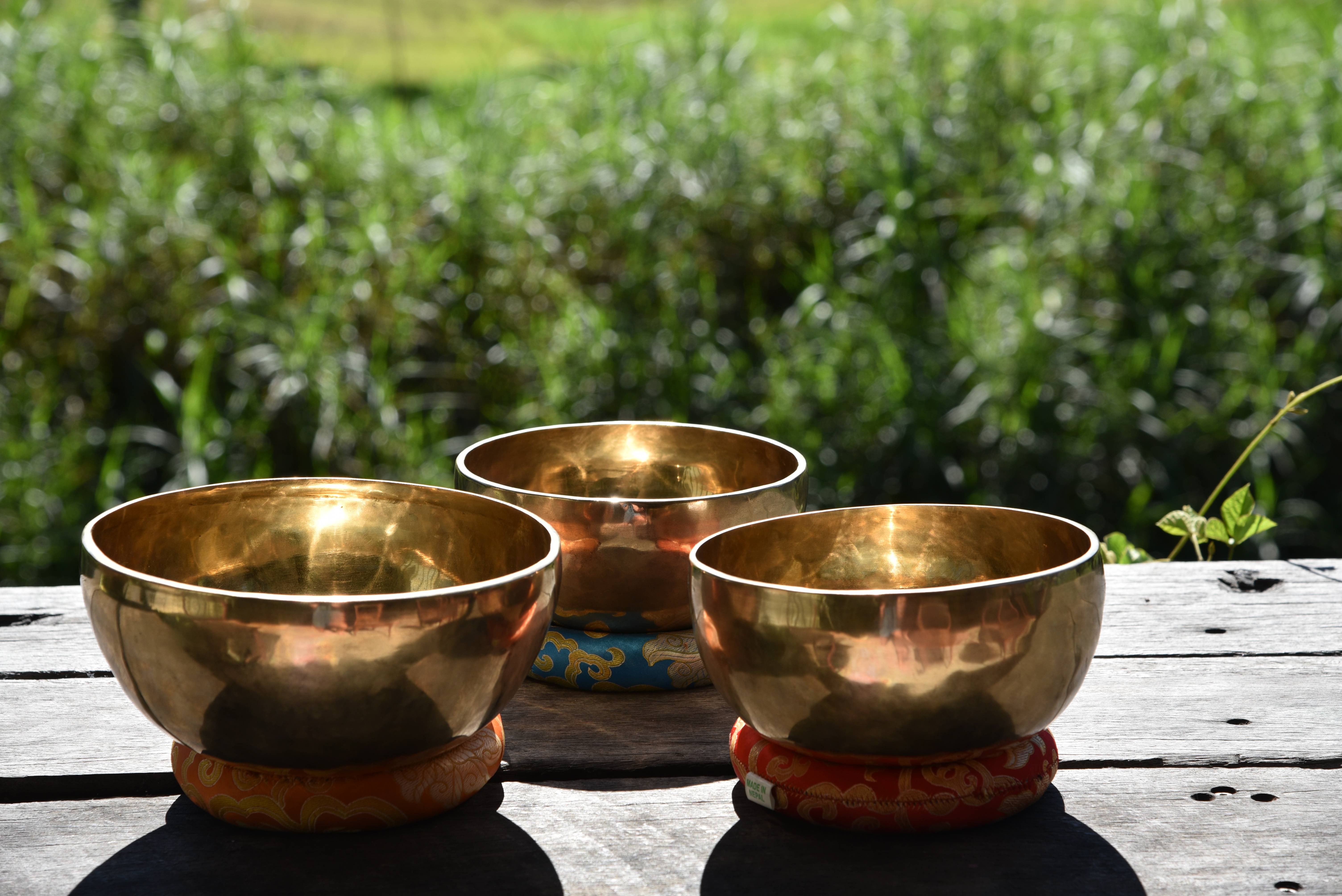 3-Piece Tibetan Singing Bowls view 2